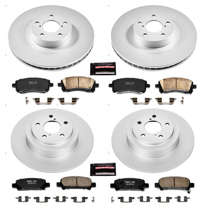 PowerStop Power Stop 2001 Subaru Legacy Front & Rear Z17 Evolution Geomet Coated Brake Kit CRK2752