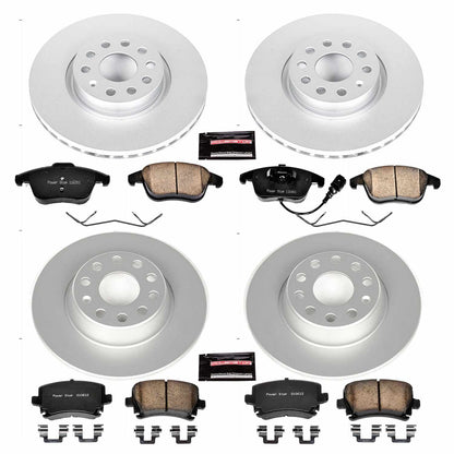 PowerStop Power Stop 09-10 Volkswagen Tiguan Front & Rear Z23 Evolution Sport Coated Brake Kit CRK2757