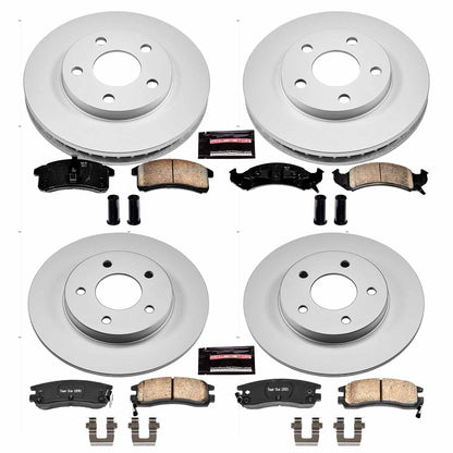 PowerStop Power Stop 92-93 Buick Riviera Front & Rear Z17 Evolution Geomet Coated Brake Kit CRK2760