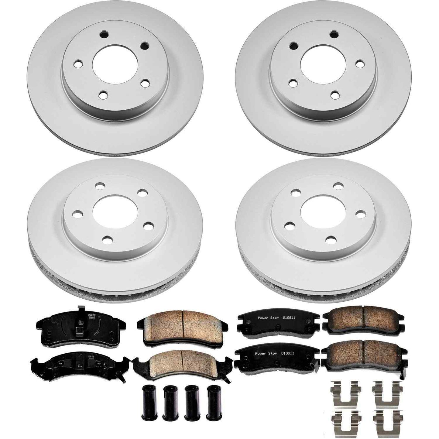 PowerStop Power Stop 92-93 Cadillac Eldorado Front & Rear Z17 Evolution Geomet Coated Brake Kit CRK2762