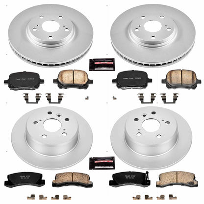 PowerStop Power Stop 99-01 Lexus RX300 Front & Rear Z17 Evolution Geomet Coated Brake Kit CRK2774