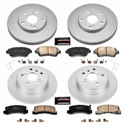 PowerStop Power Stop 92-96 Lexus ES300 Front & Rear Z17 Evolution Geomet Coated Brake Kit CRK2776