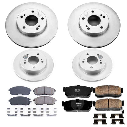 PowerStop Power Stop 89-94 Nissan Maxima Front & Rear Z17 Evolution Geomet Coated Brake Kit CRK2780
