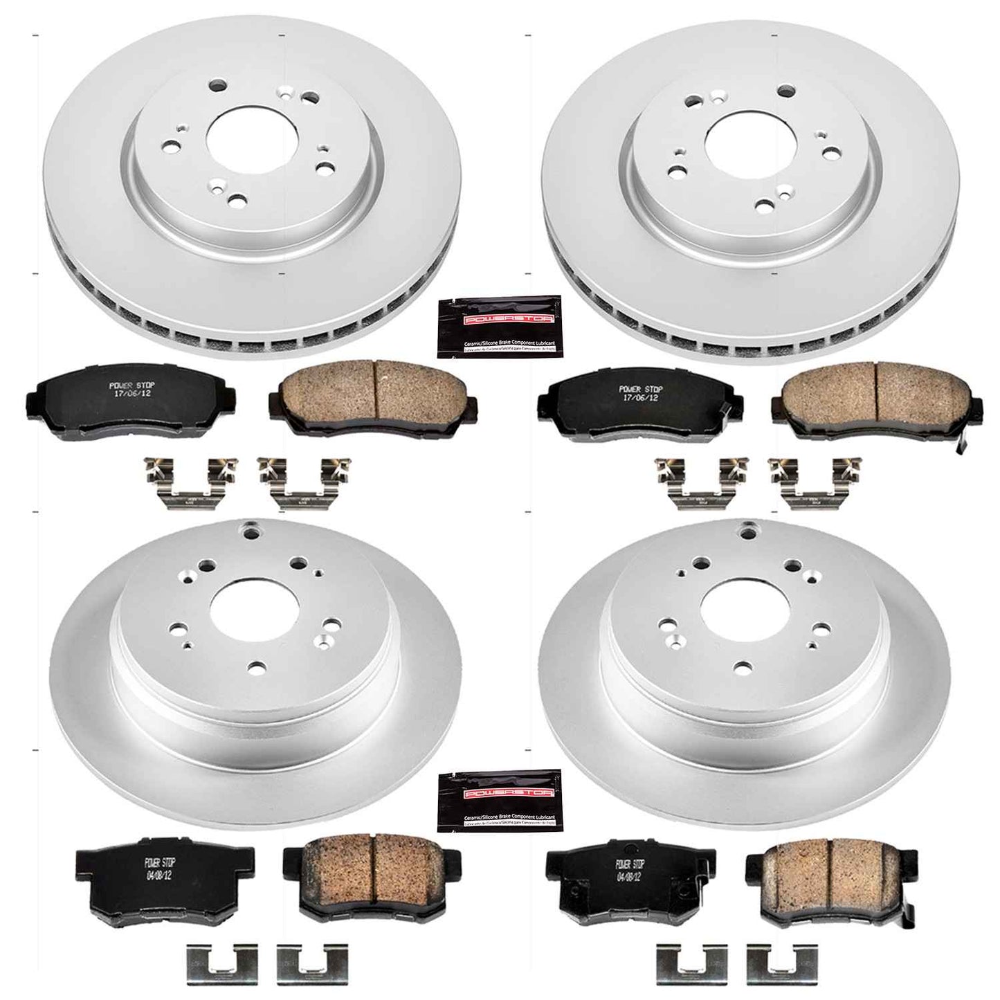 PowerStop Power Stop 07-09 Acura RDX Front & Rear Z17 Evolution Geomet Coated Brake Kit CRK2781