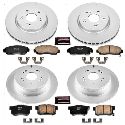 PowerStop Power Stop 07-09 Acura RDX Front & Rear Z17 Evolution Geomet Coated Brake Kit CRK2781
