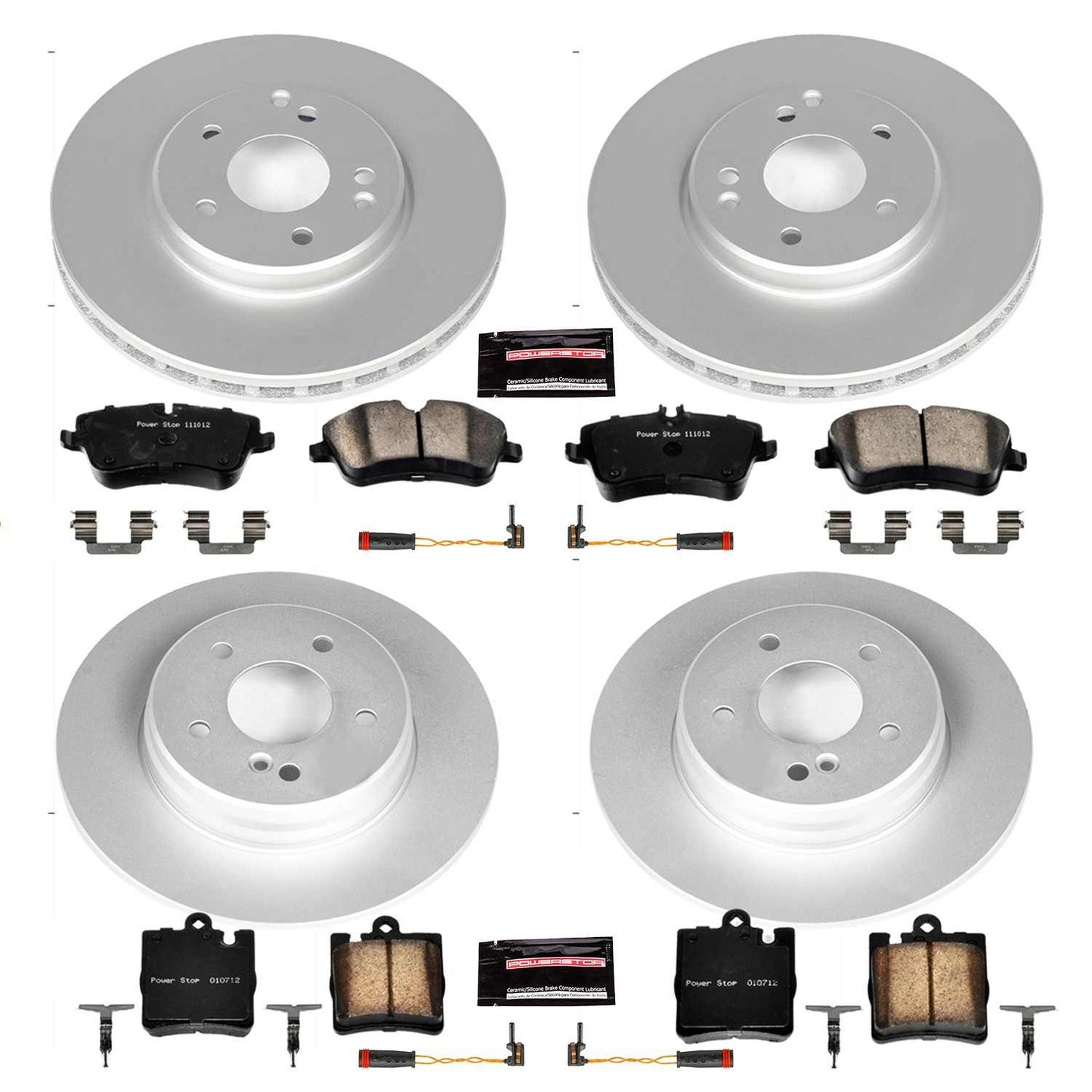 PowerStop Power Stop 2003 Mercedes-Benz C230 Front & Rear Z23 Evolution Sport Coated Brake Kit CRK2783