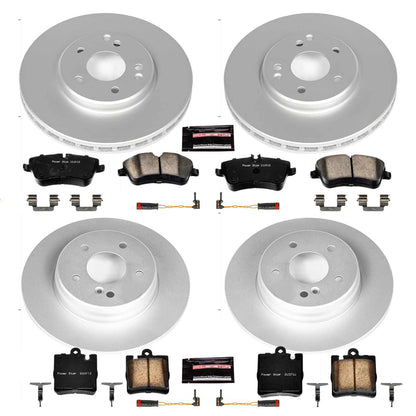 PowerStop Power Stop 2003 Mercedes-Benz C230 Front & Rear Z23 Evolution Sport Coated Brake Kit CRK2783