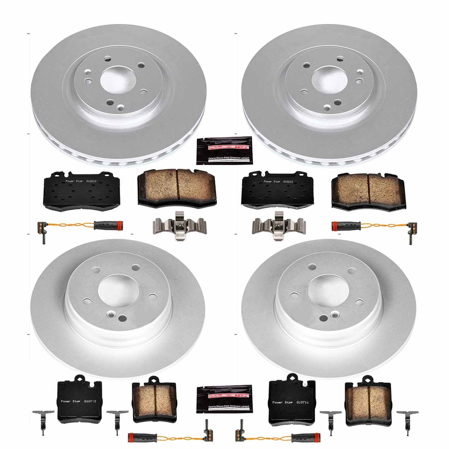 PowerStop Power Stop 2004 Mercedes-Benz C230 Front & Rear Z23 Evolution Sport Coated Brake Kit CRK2791