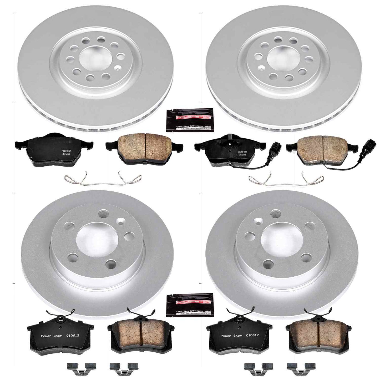 PowerStop Power Stop 00-06 Audi TT Quattro Front & Rear Z23 Evolution Sport Coated Brake Kit CRK2795