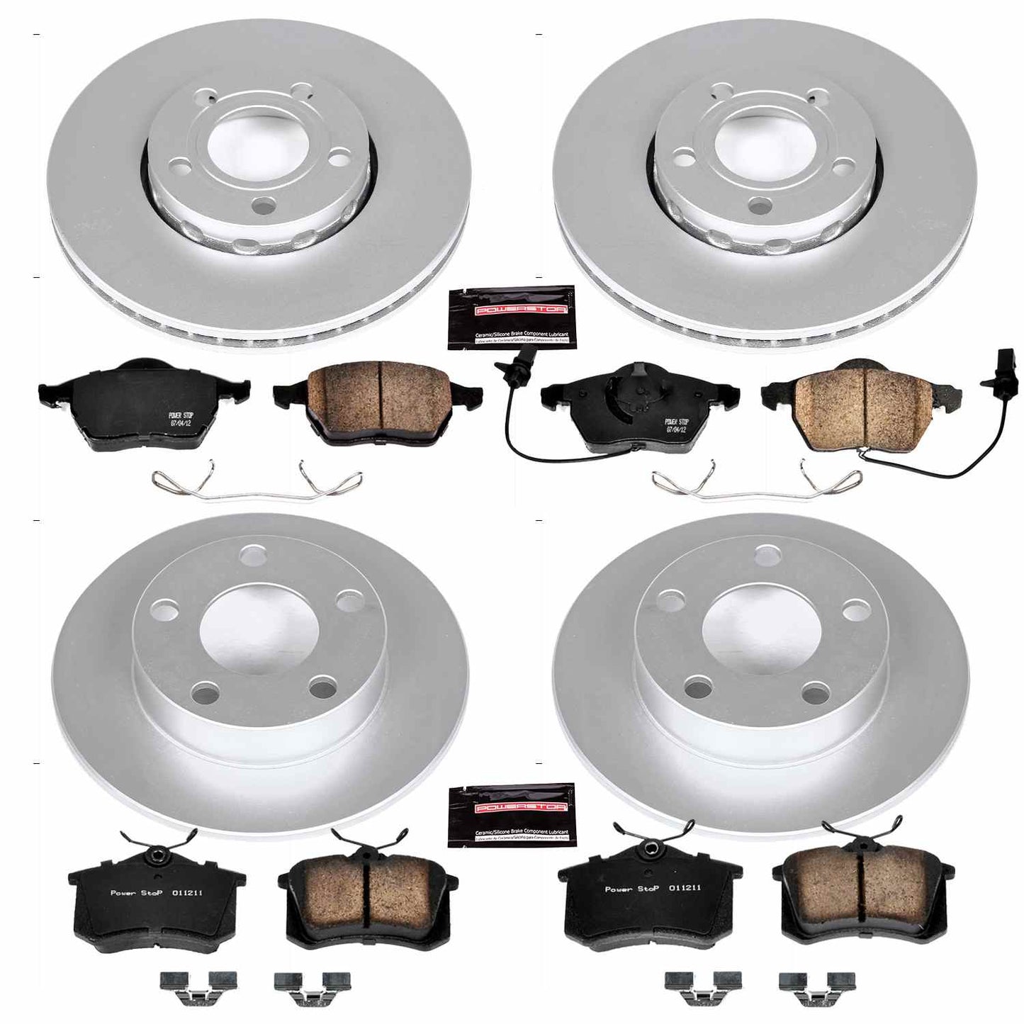 PowerStop Power Stop 99-05 Volkswagen Passat Front & Rear Z23 Evolution Sport Coated Brake Kit CRK2800