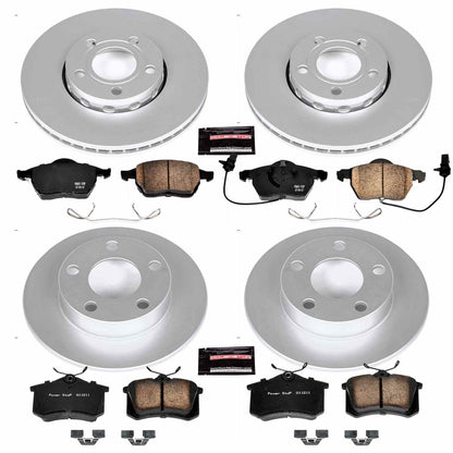 PowerStop Power Stop 99-05 Volkswagen Passat Front & Rear Z23 Evolution Sport Coated Brake Kit CRK2800