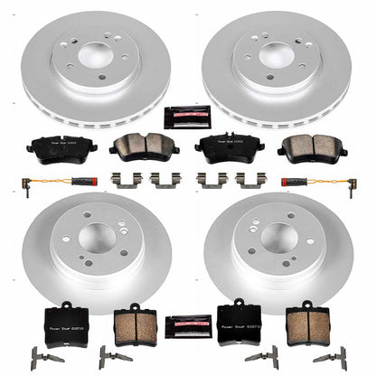 PowerStop Power Stop 02-05 Mercedes-Benz C230 Front & Rear Z23 Evolution Sport Coated Brake Kit CRK2812