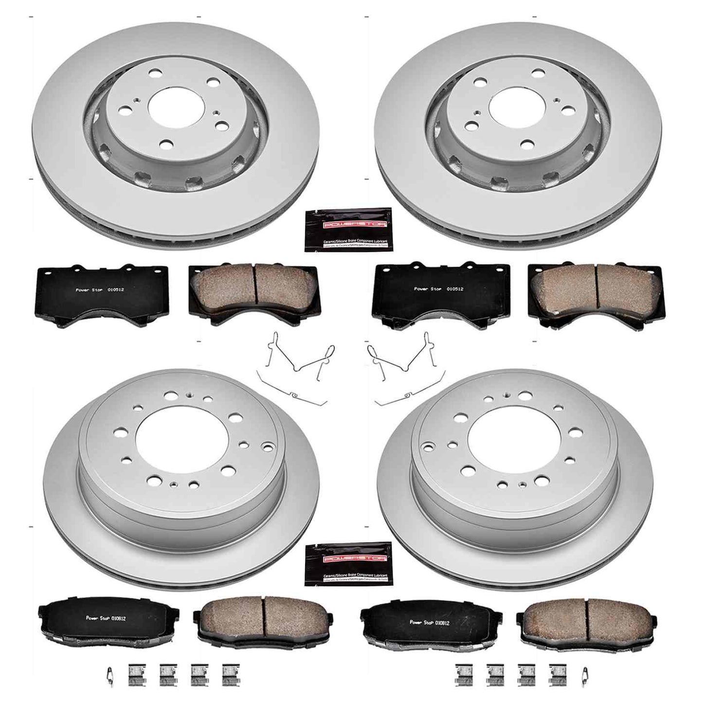 PowerStop Power Stop 16-18 Lexus LX570 Front & Rear Z17 Evolution Geomet Coated Brake Kit CRK2813