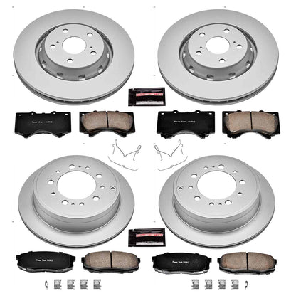 PowerStop Power Stop 16-18 Lexus LX570 Front & Rear Z17 Evolution Geomet Coated Brake Kit CRK2813