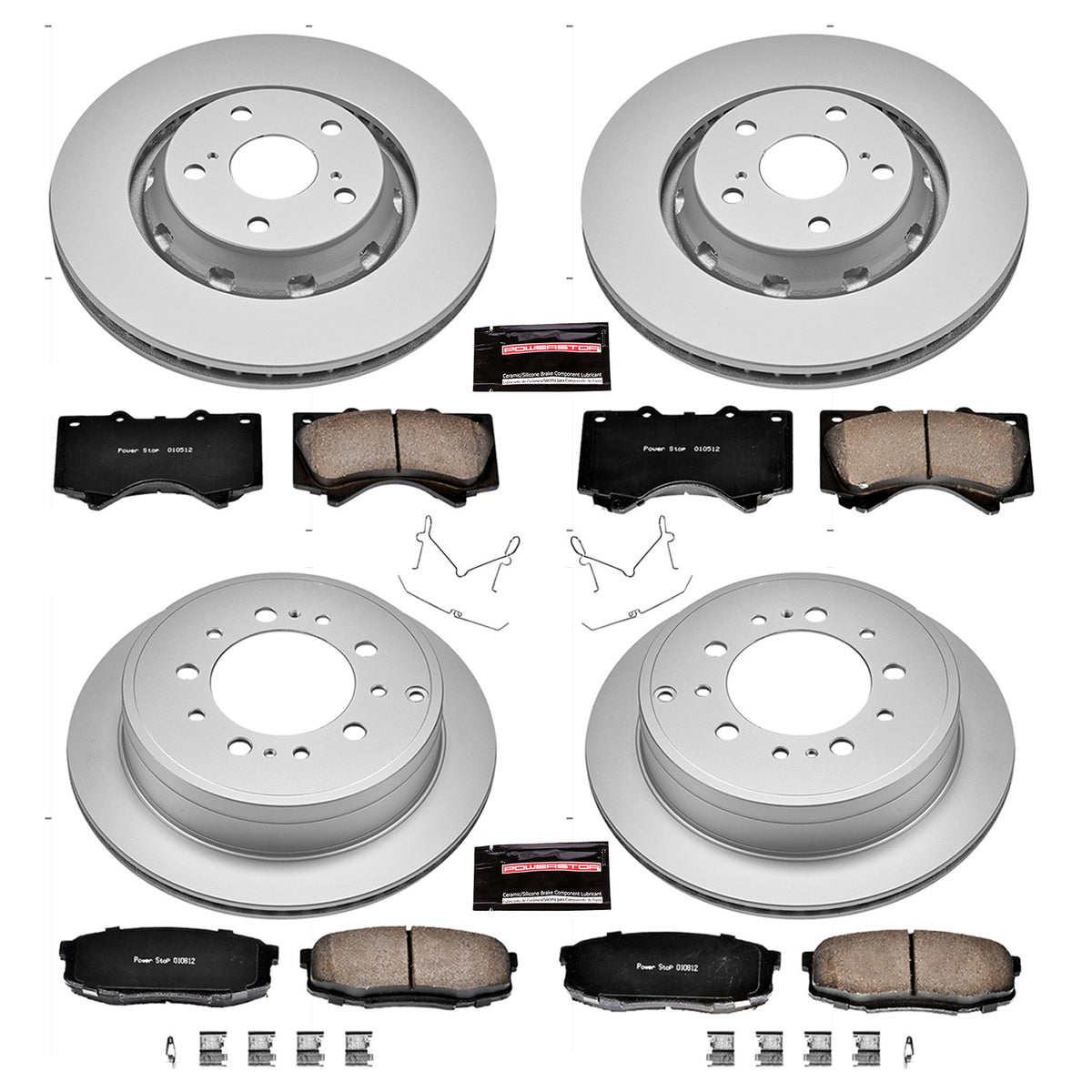 PowerStop Power Stop 16-18 Lexus LX570 Front & Rear Z17 Evolution Geomet Coated Brake Kit CRK2813