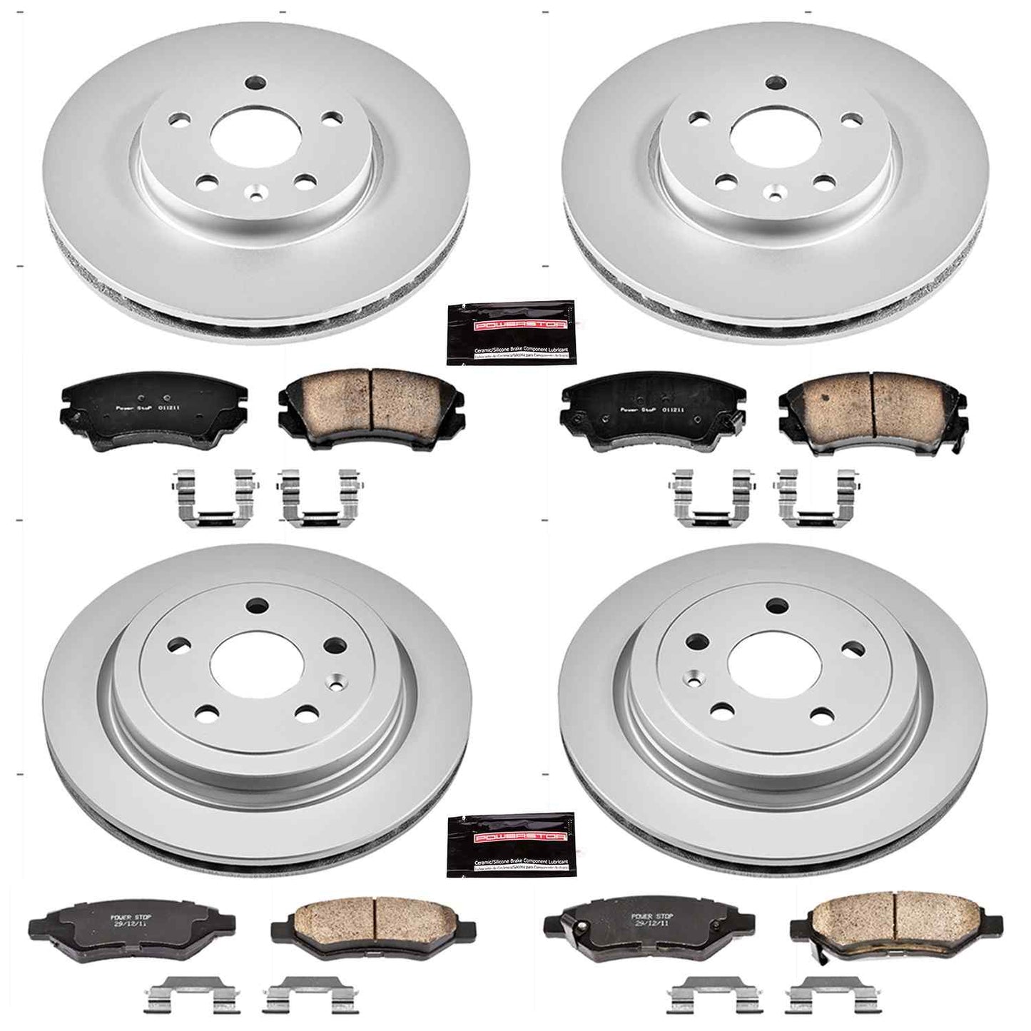 PowerStop Power Stop 10-15 Chevrolet Camaro Front & Rear Z17 Evolution Geomet Coated Brake Kit CRK2816