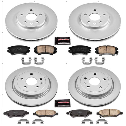 PowerStop Power Stop 10-15 Chevrolet Camaro Front & Rear Z17 Evolution Geomet Coated Brake Kit CRK2816