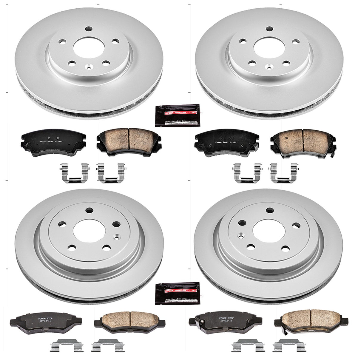 PowerStop Power Stop 10-15 Chevrolet Camaro Front & Rear Z17 Evolution Geomet Coated Brake Kit CRK2816