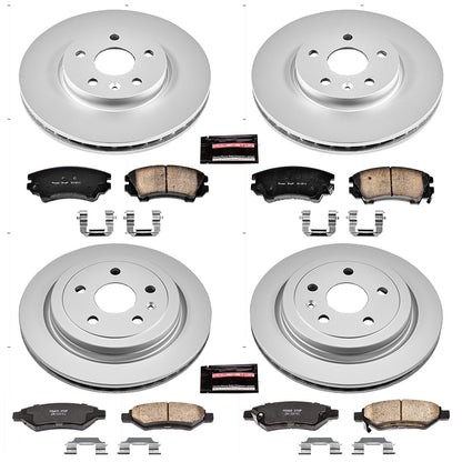 PowerStop Power Stop 10-15 Chevrolet Camaro Front & Rear Z17 Evolution Geomet Coated Brake Kit CRK2816