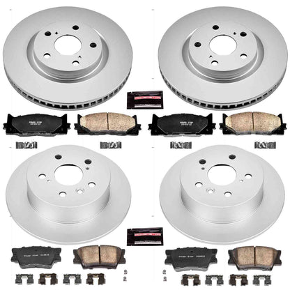 PowerStop Power Stop 07-12 Lexus ES350 Front & Rear Z17 Evolution Geomet Coated Brake Kit CRK2822