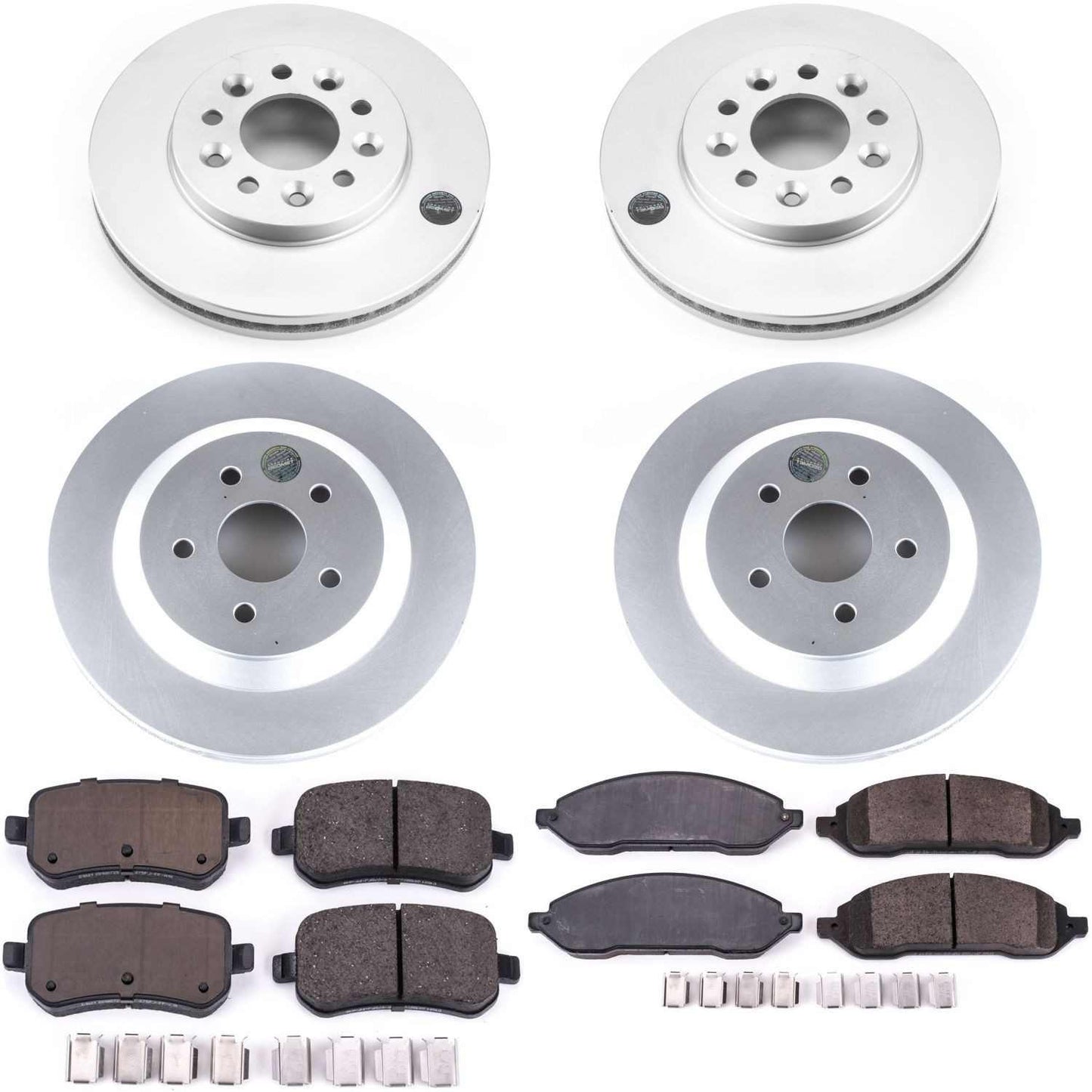 PowerStop Power Stop 04-07 Ford Freestar Front & Rear Z17 Evolution Geomet Coated Brake Kit CRK2828
