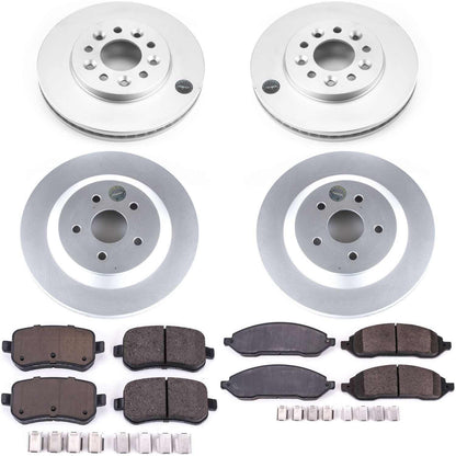 PowerStop Power Stop 04-07 Ford Freestar Front & Rear Z17 Evolution Geomet Coated Brake Kit CRK2828