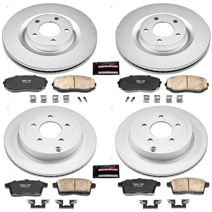 PowerStop Power Stop 07-10 Ford Edge Front & Rear Z17 Evolution Geomet Coated Brake Kit CRK2829