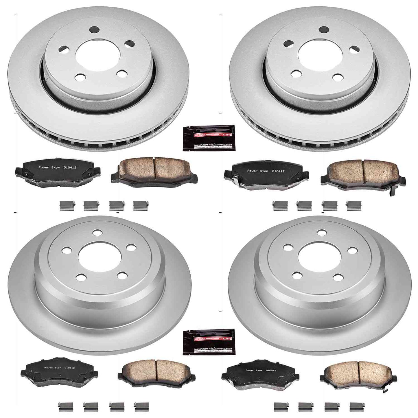 PowerStop Power Stop 07-11 Dodge Nitro Front & Rear Z17 Evolution Geomet Coated Brake Kit CRK2832