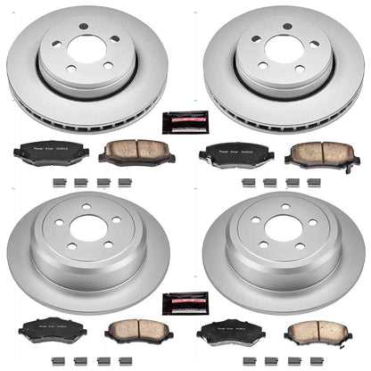 PowerStop Power Stop 07-11 Dodge Nitro Front & Rear Z17 Evolution Geomet Coated Brake Kit CRK2832
