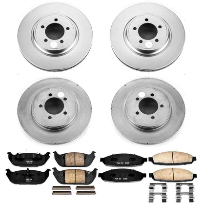 PowerStop Power Stop 03-05 Lincoln Aviator Front & Rear Z17 Evolution Geomet Coated Brake Kit CRK2839