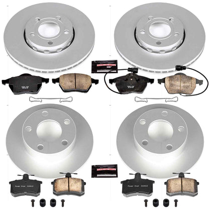 PowerStop Power Stop 95-97 Audi A6 Front & Rear Z23 Evolution Sport Coated Brake Kit CRK2844