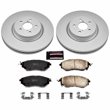 PowerStop Power Stop 14-18 Subaru Forester Front Z17 Evolution Geomet Coated Brake Kit CRK285