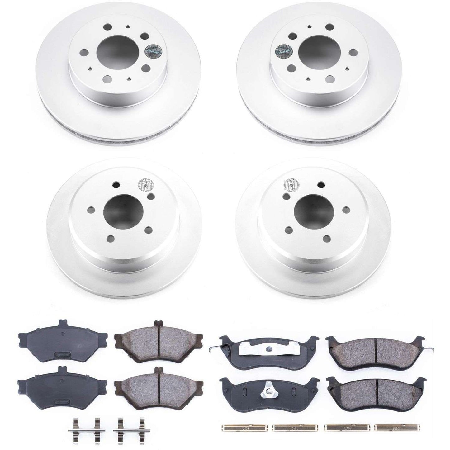 PowerStop Power Stop 96-97 Ford Crown Victoria Front & Rear Z17 Evolution Geomet Coated Brake Kit CRK2860