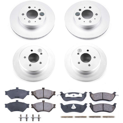 PowerStop Power Stop 96-97 Ford Crown Victoria Front & Rear Z17 Evolution Geomet Coated Brake Kit CRK2860