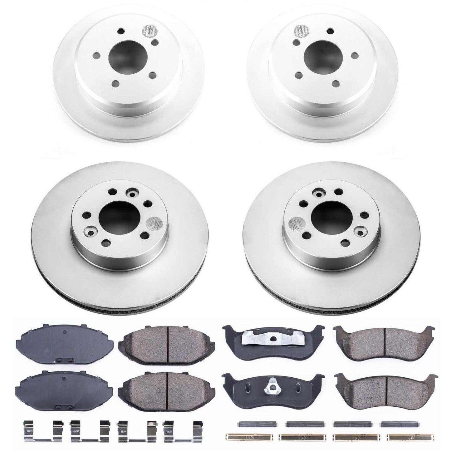 PowerStop Power Stop 98-02 Ford Crown Victoria Front & Rear Z17 Evolution Geomet Coated Brake Kit CRK2861