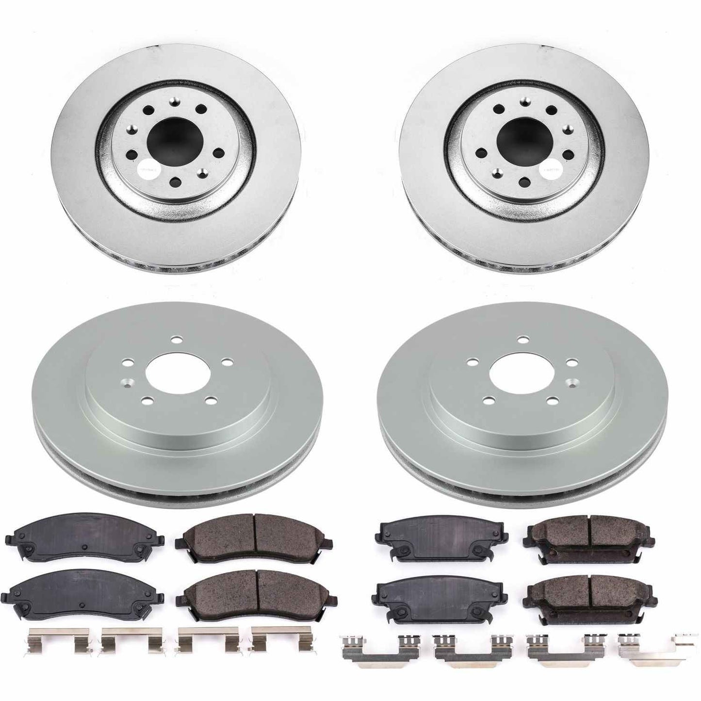 PowerStop Power Stop 06-07 Cadillac CTS Front & Rear Z17 Evolution Geomet Coated Brake Kit CRK2875