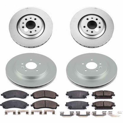 PowerStop Power Stop 06-07 Cadillac CTS Front & Rear Z17 Evolution Geomet Coated Brake Kit CRK2875
