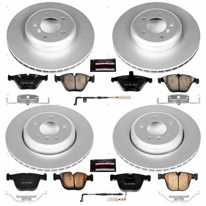 PowerStop Power Stop 08-10 BMW 535i Front & Rear Z23 Evolution Sport Coated Brake Kit CRK2877