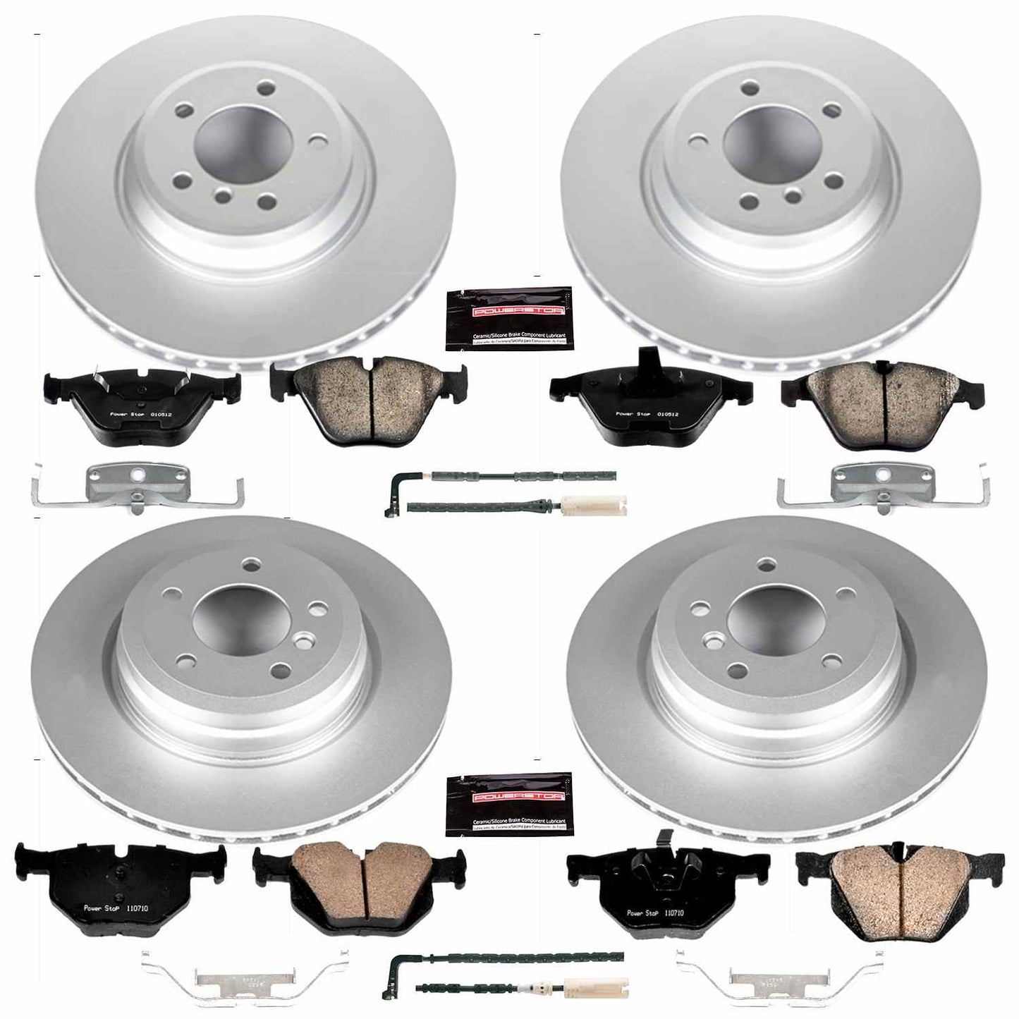 PowerStop Power Stop 2009 BMW 335i xDrive Front & Rear Z23 Evolution Sport Coated Brake Kit CRK2883