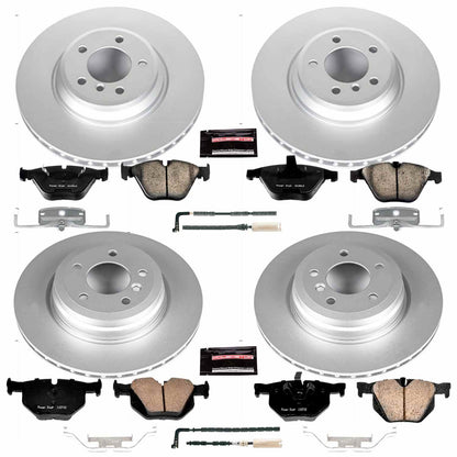 PowerStop Power Stop 2009 BMW 335i xDrive Front & Rear Z23 Evolution Sport Coated Brake Kit CRK2883