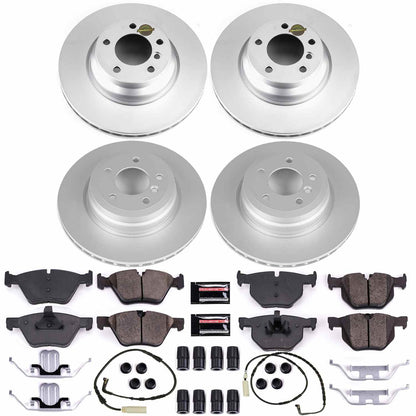 PowerStop Power Stop 2006 BMW 330i Front & Rear Z23 Evolution Sport Coated Brake Kit CRK2886