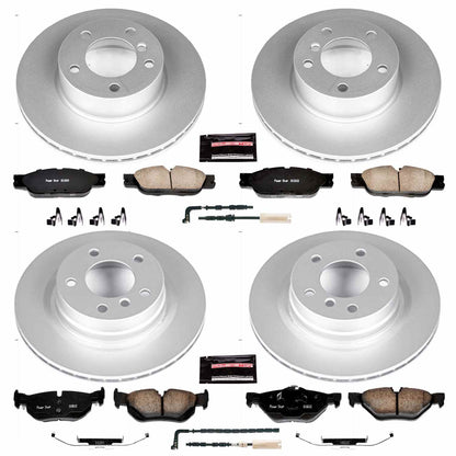 PowerStop Power Stop 2006 BMW 325i Front & Rear Z23 Evolution Sport Coated Brake Kit CRK2890