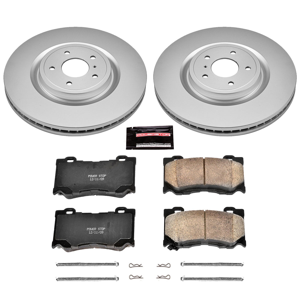PowerStop Power Stop 09-13 Infiniti FX50 Front Z17 Evolution Geomet Coated Brake Kit CRK2915