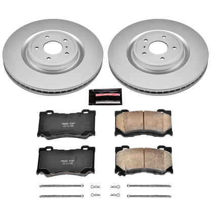 PowerStop Power Stop 09-13 Infiniti FX50 Front Z17 Evolution Geomet Coated Brake Kit CRK2915