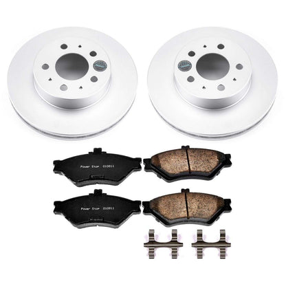 PowerStop Power Stop 95-97 Ford Crown Victoria Front Z17 Evolution Geomet Coated Brake Kit CRK2917