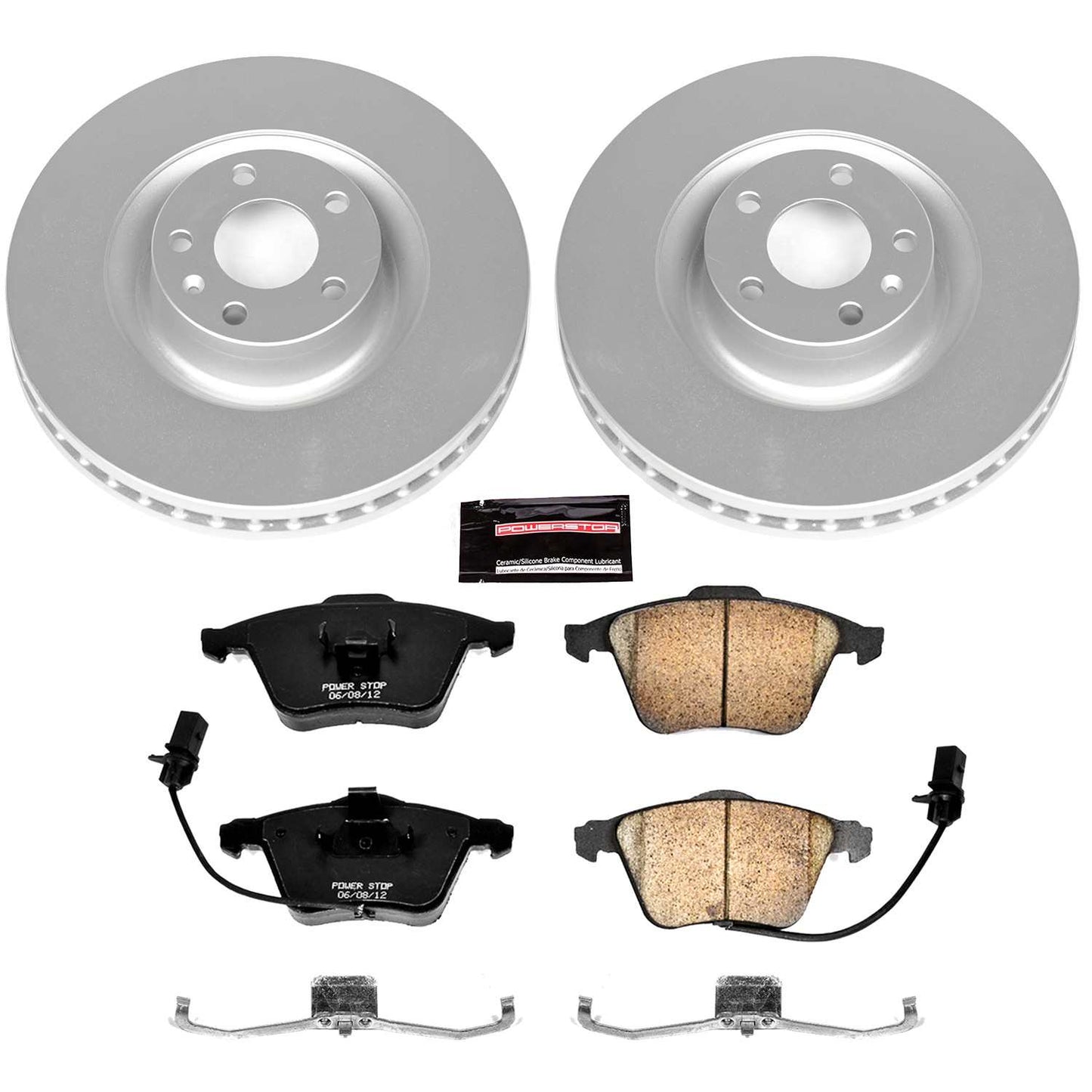 PowerStop Power Stop 04-09 Audi S4 Front Z23 Evolution Sport Coated Brake Kit CRK2934