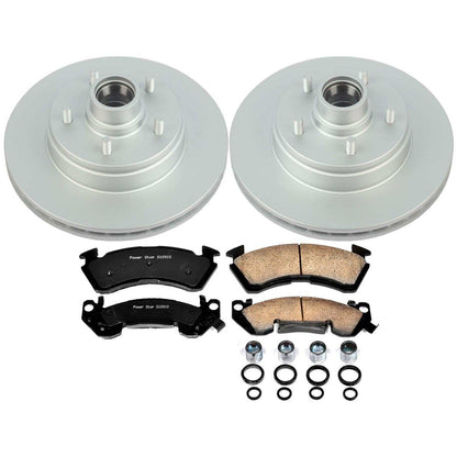 PowerStop Power Stop 91-93 Chevrolet Caprice Front Z17 Evolution Geomet Coated Brake Kit CRK2937