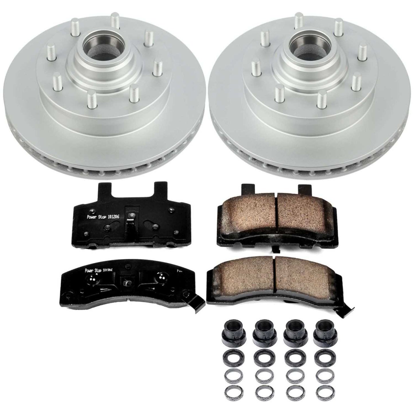 PowerStop Power Stop 94-99 Chevrolet C1500 Suburban Front Z17 Evolution Geomet Coated Brake Kit CRK2947
