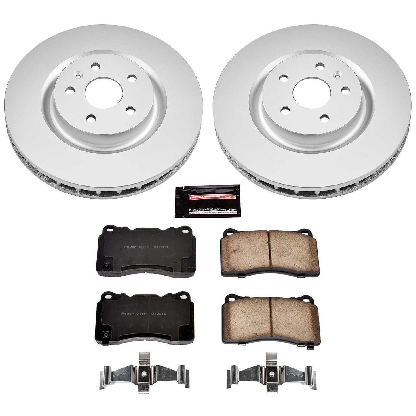 PowerStop Power Stop 12-13 Buick Regal Front Z17 Evolution Geomet Coated Brake Kit CRK2948