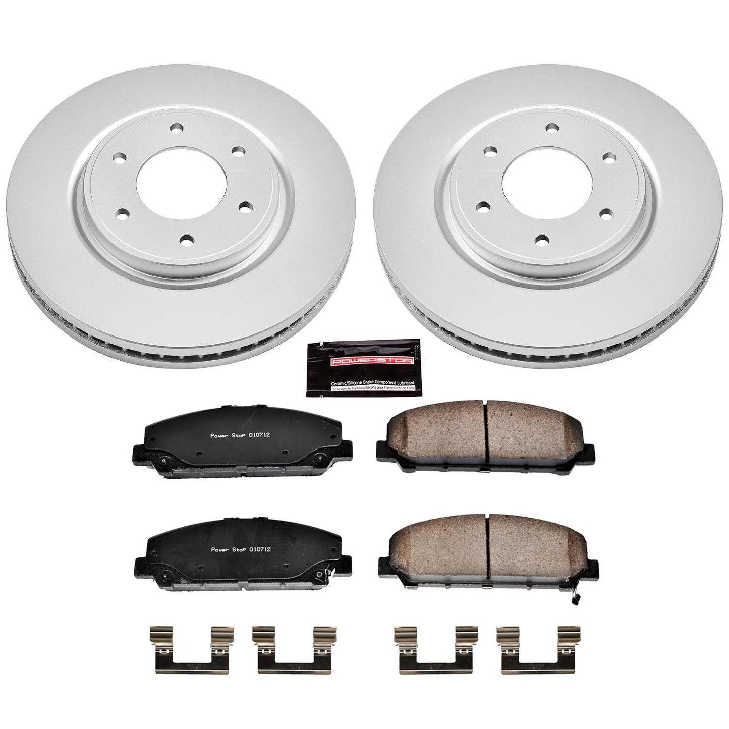 PowerStop Power Stop 08-10 Infiniti QX56 Front Z17 Evolution Geomet Coated Brake Kit CRK2961